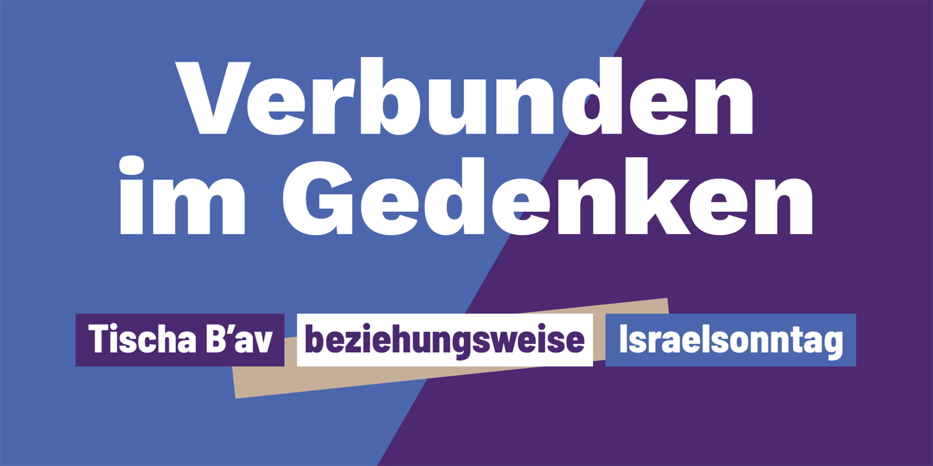 Plakatmotiv Plakatmotiv 'Verbunden im Gedenken'